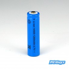 3.7V 1200mAh ICR 14500 AA Li-ion Rechargeable Battery for Flashlight D9